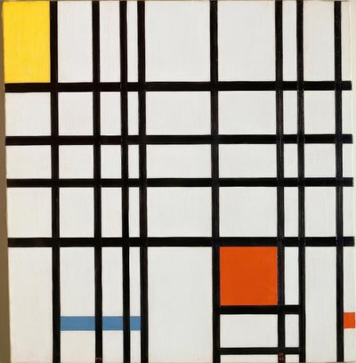 Komposition mit Gelb, Blau und Rot von Piet Mondrian